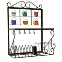 Ver imagem 1 de Escorredor Pratos Copos Talheres Ferro Modelo: Flores