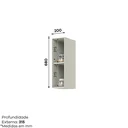 Ver imagem 2 de Nicho Aéreo Fineze Henn 20cm x 68cm Modulado