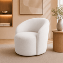 Ver imagem 2 de Poltrona Decorativa Yara Base Giratória Suede Sala Estar Quarto Recepção Confortável