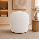 Ver imagem 3 de Poltrona Decorativa Yara Base Giratória Suede Sala Estar Quarto Recepção Confortável
