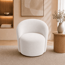 Ver imagem 1 de Poltrona Decorativa Yara Base Giratória Suede Sala Estar Quarto Recepção Confortável