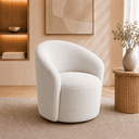 Ver imagem 4 de Poltrona Decorativa Yara Base Giratória Suede Sala Estar Quarto Recepção Confortável