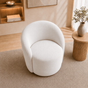 Ver imagem 5 de Poltrona Decorativa Yara Base Giratória Suede Sala Estar Quarto Recepção Confortável
