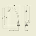 Ver imagem 4 de Torneira para Cozinha Bancada Essence Meber Metais