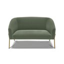 Ver imagem 3 de Sofá Namoradeira 2 Lugares Pé Ferro Dourado Stella Bouclê D03 - D'Rossi Cor Menta