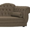 Ver imagem 3 de Recamier Divã Larissa 1,20cm Esquerdo Linho:marrom/liso