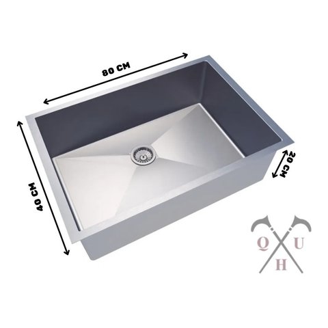 Cuba Em Formato Quadrado De Inox 80 Por 40 Casa Moderna Technox