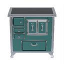 Ver imagem 2 de Fogao a Lenha GII N 1 Gab Sec Xviii Premium Turquesa Sd