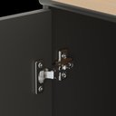 Ver mais imagens de Buffet Aparador Smart Office 2 Portas e Tampo Mdf Usinado 76cm  - Preto e Cedro