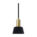 Ver imagem 2 de Pendente Luminaria Lustre Pipe Dourado e Preto (D)12cm (A)19,5cm 1XE14 40W