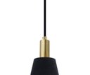 Ver imagem 2 de Pendente Luminaria Lustre Pipe Dourado e Preto (D)12cm (A)19,5cm 1XE14 40W