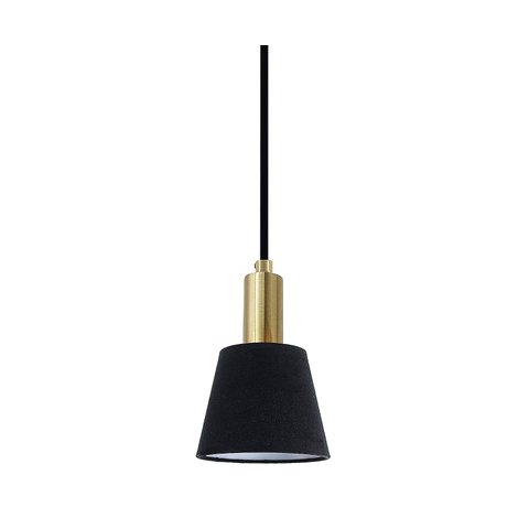 Pendente Luminaria Lustre Pipe Dourado e Preto (D)12cm (A)19,5cm 1XE14 40W