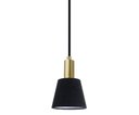 Ver imagem 1 de Pendente Luminaria Lustre Pipe Dourado e Preto (D)12cm (A)19,5cm 1XE14 40W