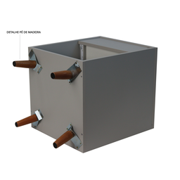 Mesa de Cabeceira 1 nicho 1 gaveta 400x550x400 Corazzi - 6