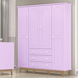 Guarda Roupas Infantil Tuboarte Henry 4 portas e 3 gavetas 100% em MDF - 1