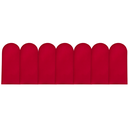Ver imagem 4 de Cabeceira Nuvem Estofada Casal 7 Placas Suede Macio 45x20cm:vermelho