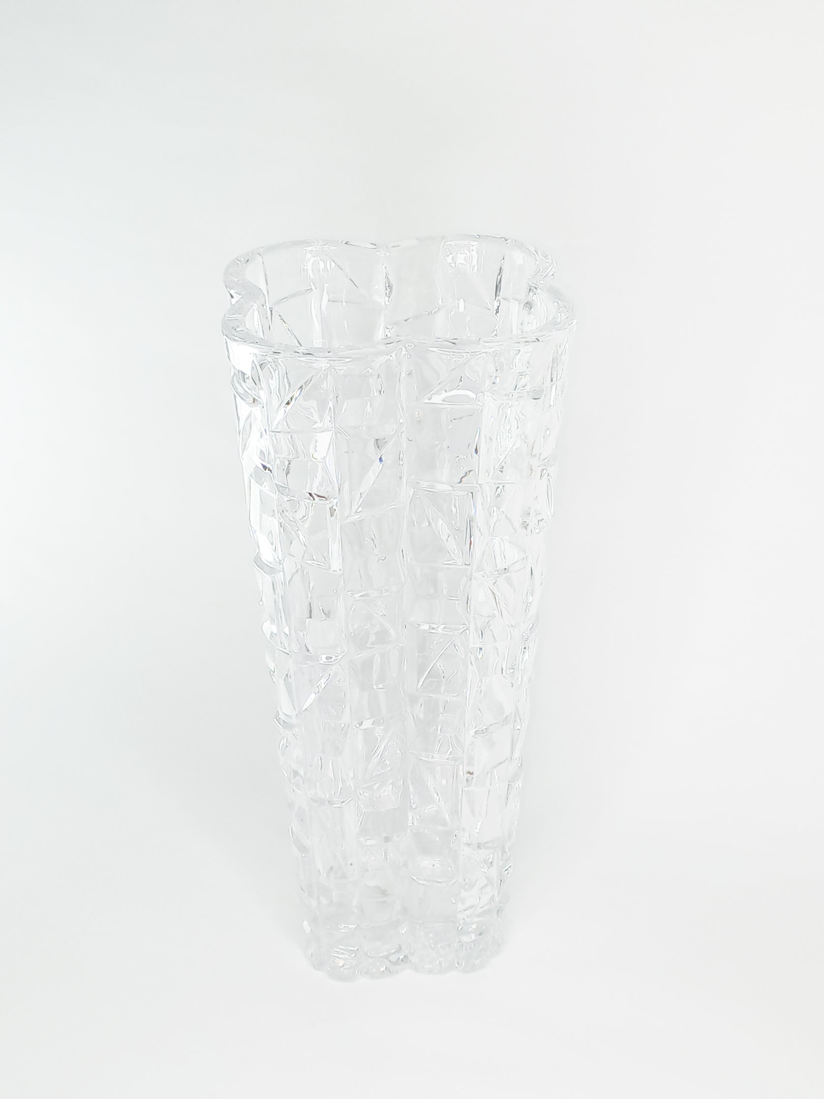Vaso de Vidro Cristal Napoles Diamond Lylhome 1051D - 32cm - 1