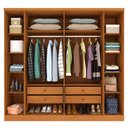 Ver imagem 5 de Guarda-Roupa Casal com 6 Portas e 4 Gavetas 239cm Multimóveis CR35501 Cinamomo/Off White