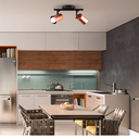 Ver imagem 3 de Luminária de Teto Spot Trilho Direcionável Fokus 2 Lâmpadas E27 Moderno Bivolt Cobre