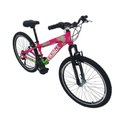 Ver imagem 2 de Bicicleta Freeride Aro 26 21 Vel Rosa/verde Vikingx Tuff25
