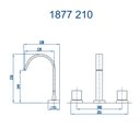 Ver imagem 2 de Misturador de Mesa para Lavatorio Fani Prima Cobre Fosco 1877 Rv210