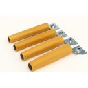 Ver imagem 2 de Kit Pés Palito 30cm com Chapinhas – Madeira Maciça + Encaixe Rápido