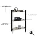 Ver imagem 6 de Estante de Livros Industrial Aço 60CMX104CM 3 Prateleiras Active Yescasa