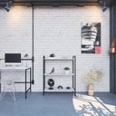 Ver imagem 7 de Estante de Livros Industrial Aço 80CMX104CM 3 Prateleiras Active Yescasa