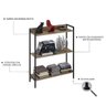 Estante para Livros Industrial 3 Prateleiras 104cmx80cm Active Yescasa - 6