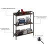Estante para Livros Industrial 3 Prateleiras 104cmx80cm Active Yescasa - 5