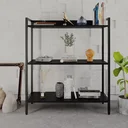 Ver imagem 2 de Estante de Livros Industrial Aço 80CMX104CM 3 Prateleiras Active Yescasa Preto/Ônix