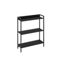 Ver imagem 4 de Estante de Livros Industrial Aço 80CMX104CM 3 Prateleiras Active Yescasa Preto/Ônix