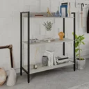 Ver imagem 1 de Estante de Livros Industrial Aço 80CMX104CM 3 Prateleiras Active Yescasa