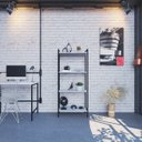 Ver imagem 7 de Estante para Livros Industrial Aço Multiuso 4 Prateleiras 146cmx60cm Active Yescasa