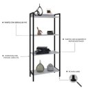 Ver imagem 6 de Estante para Livros Industrial Aço Multiuso 4 Prateleiras 146cmx60cm Active Yescasa