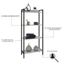Ver imagem 6 de Estante de Livros Industrial Aço 60CMX146CM Multiuso 4 Prateleiras Active Yescasa