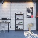 Ver imagem 7 de Estante para Livros Industrial Aço Multiuso 4 Prateleiras 146cmx60cm Active Yescasa