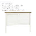 Ver imagem 5 de Cabeceira Queen e 02 Mesas Cabeceira 3 Gv Madeira Maciça Branco Freijo Milani Store