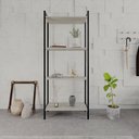 Ver imagem 2 de Estante de Livros Industrial Aço 60CMX146CM Multiuso 4 Prateleiras Active Yescasa