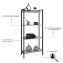 Ver imagem 6 de Estante de Livros Industrial Aço 60CMX146CM Multiuso 4 Prateleiras Active Yescasa