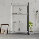 Ver imagem 2 de Estante de Livros Industrial Aço 80CMX146CM Multiuso 4 Prateleiras Active Yescasa