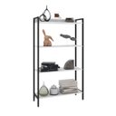 Ver imagem 3 de Estante para Livros Industrial Aço Multiuso 4 Prateleiras 146cmx80cm Active Yescasa