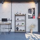 Ver imagem 7 de Estante para Livros Industrial Aço Multiuso 4 Prateleiras 146cmx80cm Active Yescasa