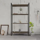 Ver imagem 2 de Estante para Livros Industrial Aço Multiuso 4 Prateleiras 146cmx80cm Active Yescasa