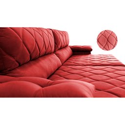 Sofá Retrátil e Reclinável 2,55m Molas Ensacadas Cama inBox Big Home com Bordado Velusoft - 4