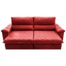 Sofá Retrátil e Reclinável 2,55m Molas Ensacadas Cama inBox Big Home com Bordado Velusoft - 5