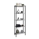 Ver imagem 3 de Estante de Livros Industrial Aço 60CMX187CM Multiuso 5 Prateleiras Active Yescasa