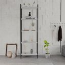 Ver imagem 2 de Estante de Livros Industrial Aço 60CMX187CM Multiuso 5 Prateleiras Active Yescasa