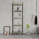 Ver imagem 2 de Estante de Livros Industrial Aço 60cmx187cm Multiuso 5 Prateleiras Active YesCasa