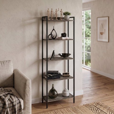 Estante Multiuso Industrial Aço 60CMX187CM 5 Prateleiras Active Yescasa Marrom